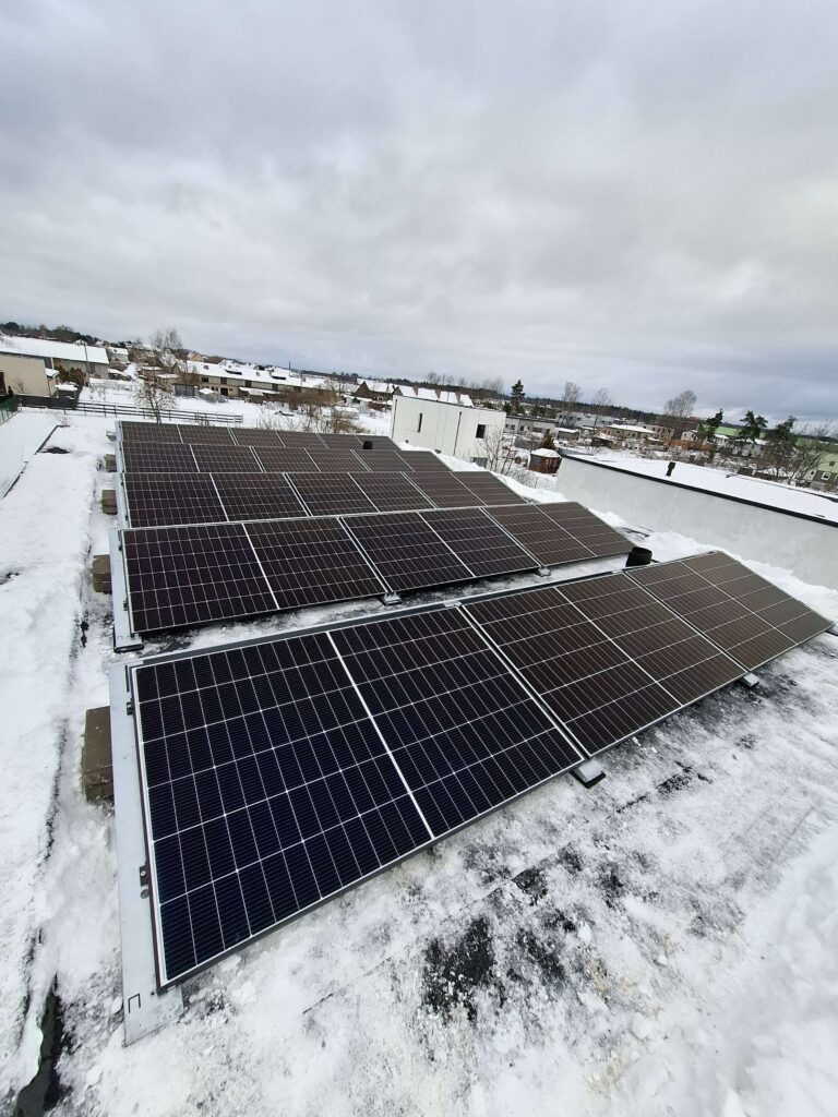 6,8 kW jėgainė ant stogo Vilniaus rajone