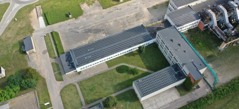 500 kW elektrinė ant stogo Pagiriuose