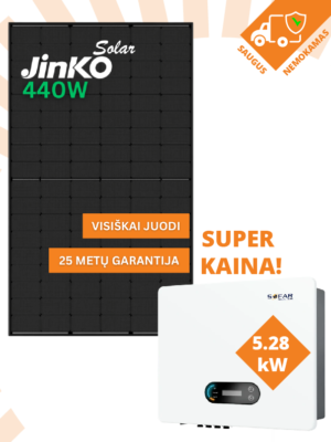 5kW saulės elektrinės komplektas Jinko ir Sofar