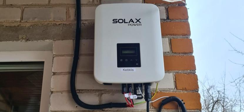 Solax galios keitiklis 10kw saulės elektrinei ant stgo