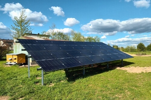 Antžeminės saulės elektrinės įrengimas Kaune