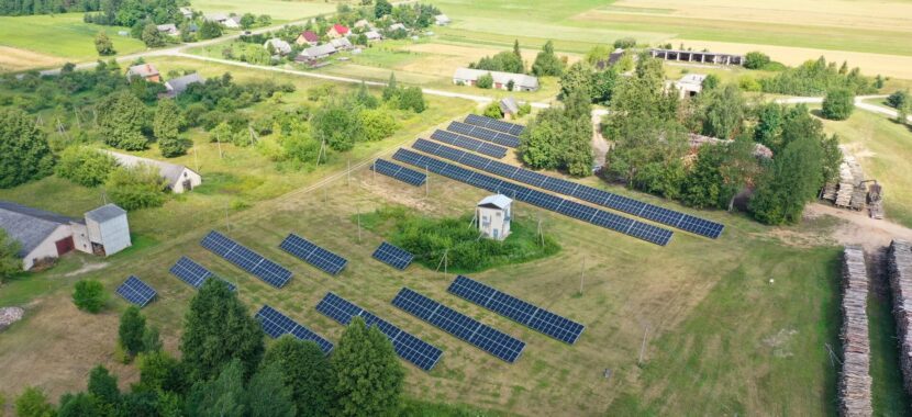 500 kW antžeminė saulės elektrinė Radviliškyje